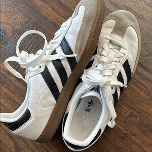 Adidas White and Black Sneakers